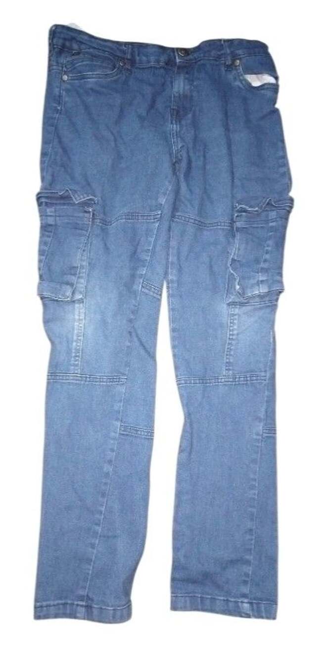 Rocawear Skinny Cargo Jeans Size 18 Blue Denim